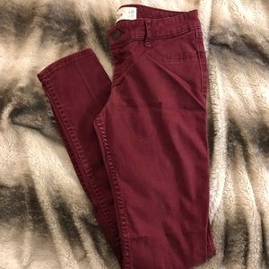 Cranberry red jean/jegging